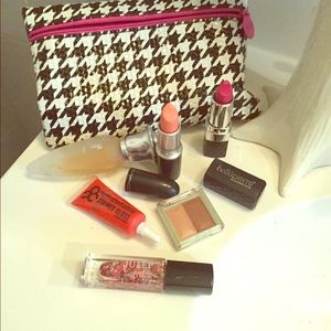 Mac lipstick and other assorted high end cosmetics